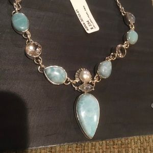 Larimar Dominican Republic Necklace Silver .925